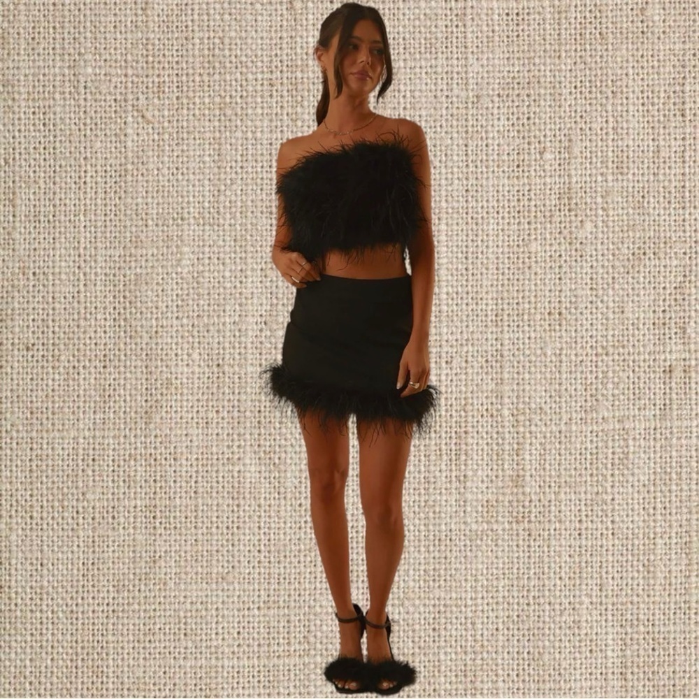 Fur trim skirt only - Picture 2 of 2